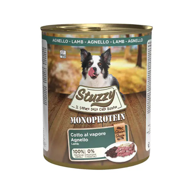 Stuzzy Dog Monoprotein cotti al vapore 800 gr  Agnello bauzaarit.myshopify.com