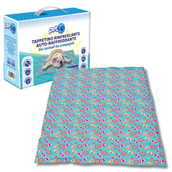 Tappetino refrigerante PetUp  50 x 90 cm - fantasia sfondo azzurro bauzaarit.myshopify.com