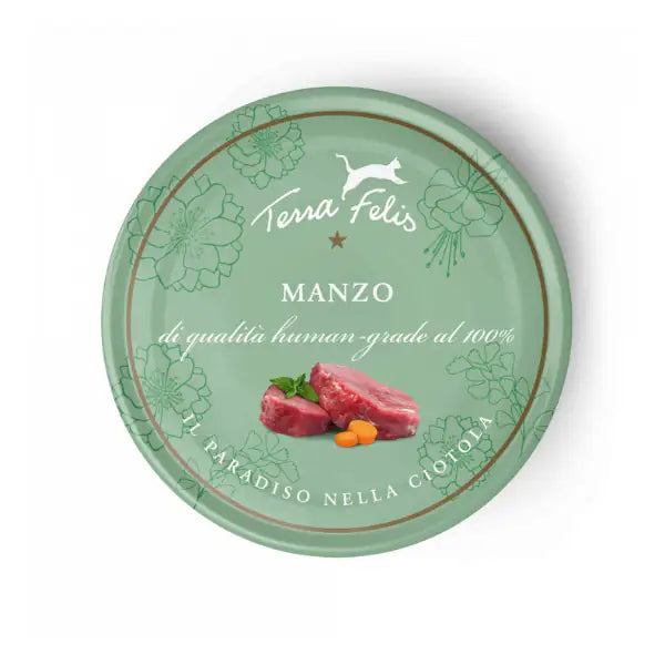 Terra Felis Umido Gatto Grain Free 80 gr  Manzo bauzaarit.myshopify.com