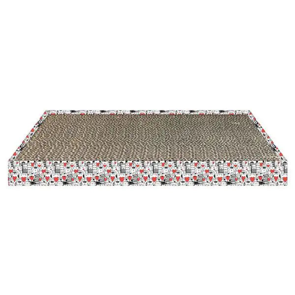 Tiragraffi in cartone con erba gatta PetUp  47 x 24 x 3 cm bauzaarit.myshopify.com