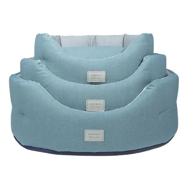 Trono ovale con cuscino sfoderabile Acqua marina Nasonero   bauzaarit.myshopify.com