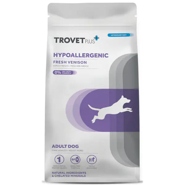 Trovet Plus+ All Breeds Dog Vet Diets Hypoallergenic Cervo fresco   bauzaarit.myshopify.com