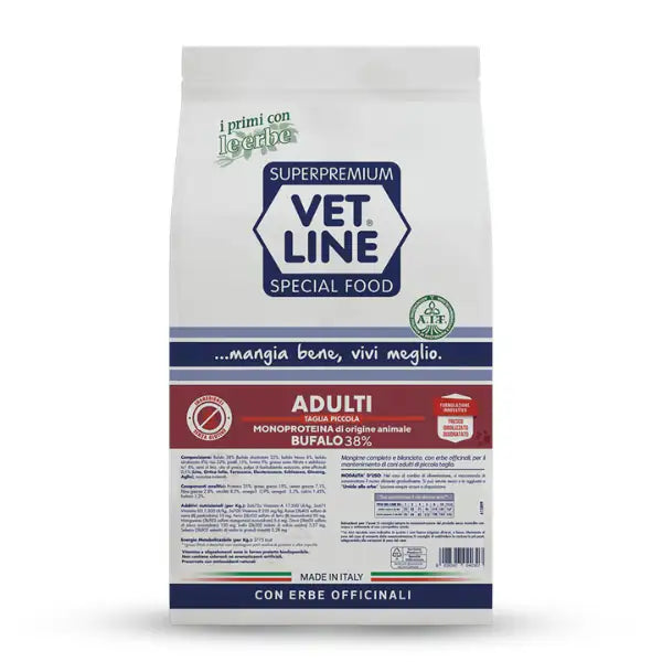 Vet Line Secco Monoproteico Cane Adult Taglia Piccola Bufalo   bauzaarit.myshopify.com