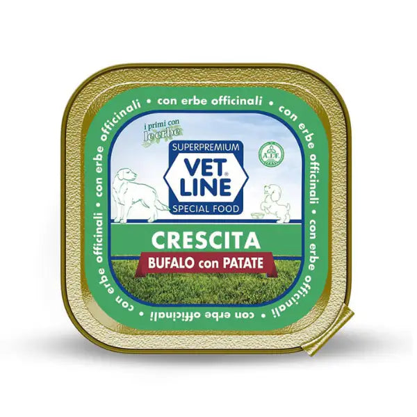Vet Line Umido Cane Junior Accrescimento 150 gr  Bufalo con patate bauzaarit.myshopify.com