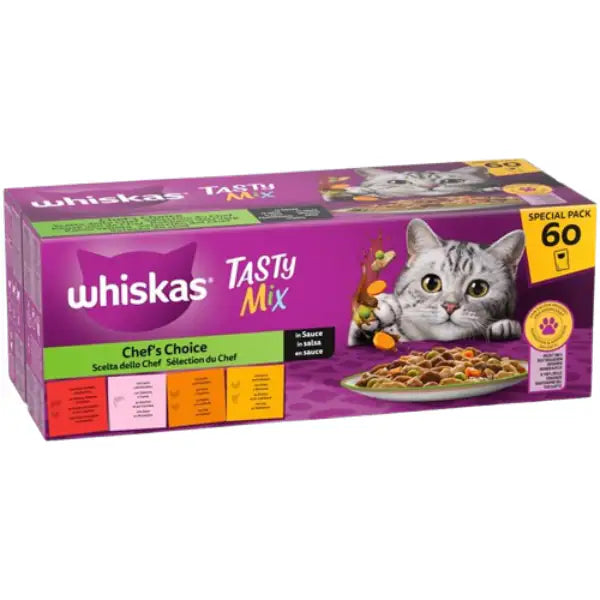 Whiskas Selezione Tasty Mix Multipack 60x85 gr  Multigusto bauzaarit.myshopify.com