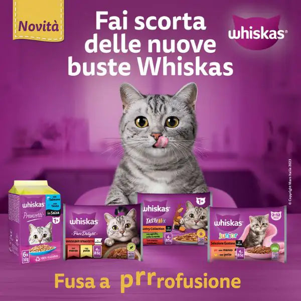 Whiskas Tasty Mix Multipack 4 pezzi da 85 gr   bauzaarit.myshopify.com