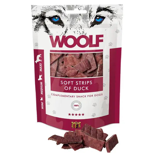 Woolf Filetti snack monoproteici  Filetti di anatra essiccata bauzaarit.myshopify.com
