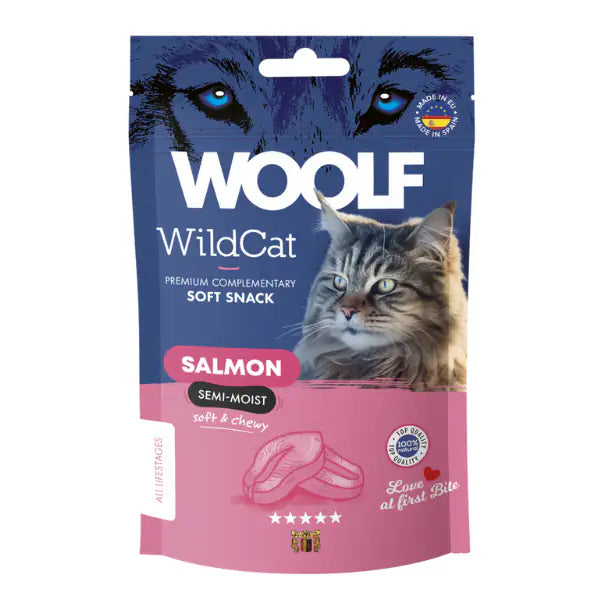 Woolf WIldCat snack per gatti 50 gr  Salmone bauzaarit.myshopify.com