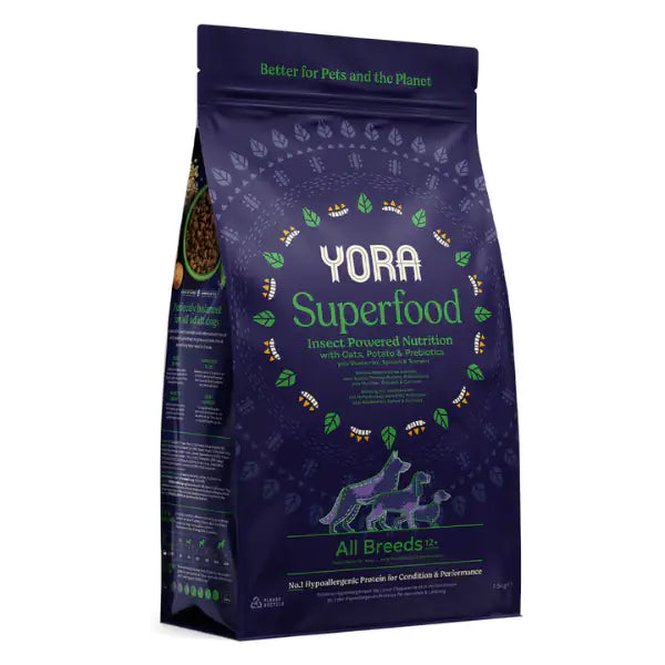 Yora Superfood crocchette a base di insetti Dog Adult All Breeds Hypoallergenic   bauzaarit.myshopify.com