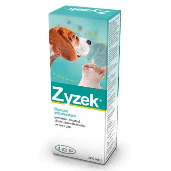 Zyzek Shampoo antiparassitario ICF  200 ml bauzaarit.myshopify.com