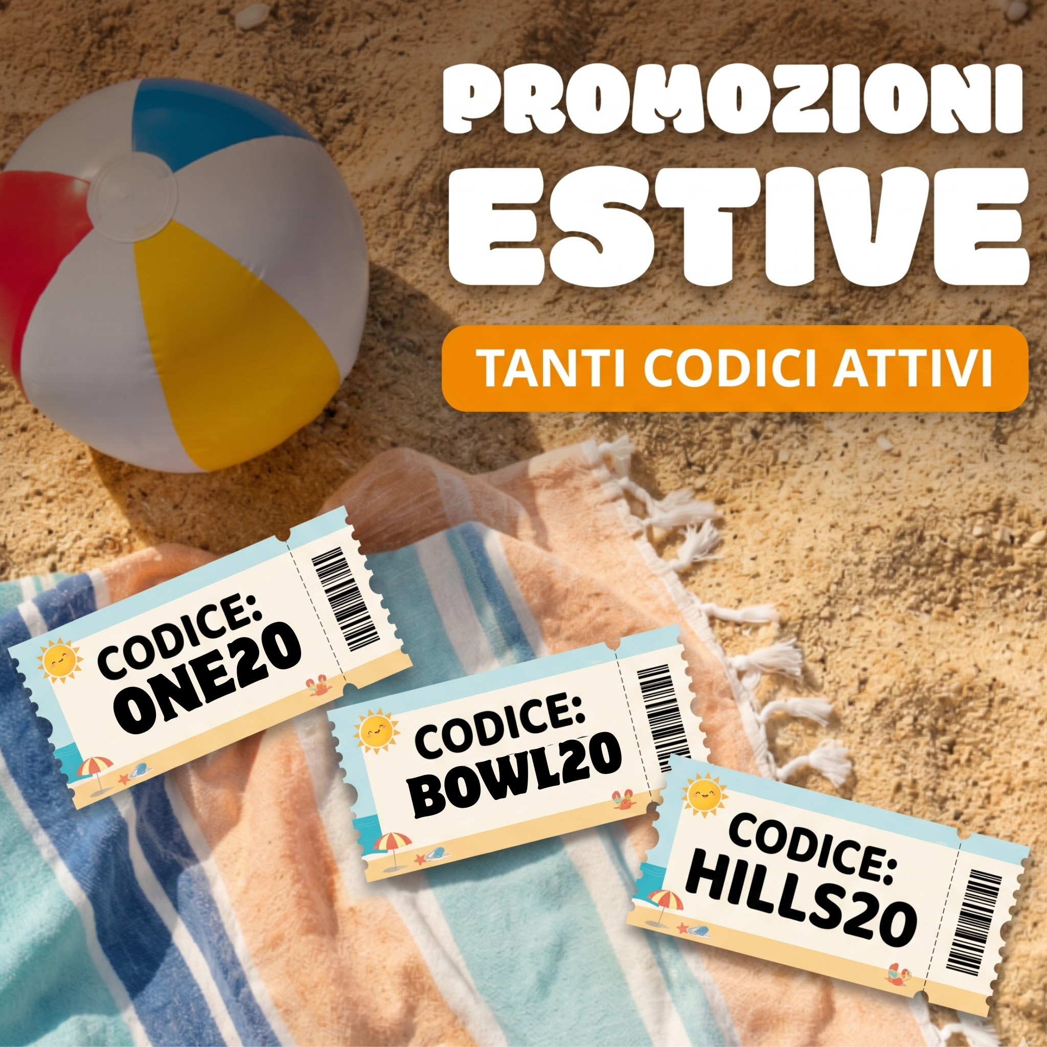 Codici sconto: -20%!