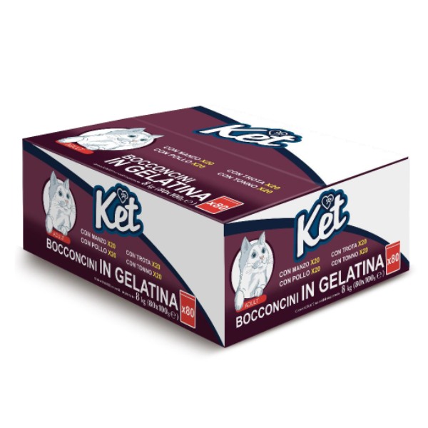Ket Adult Bocconcini in gelatina Gigapack 80x100 gr